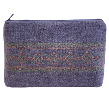 Fanni szürke cirmos neszesszer narancssárga hímzéssel