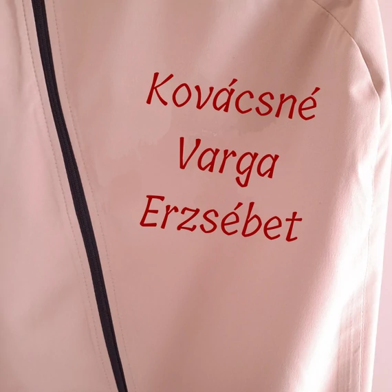 Név hímzése hosszú szöveggel